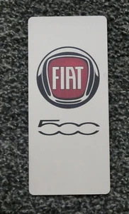 Reposapiés tuning acero inoxidable Fiat nuevo 500 logotipo impresión UV - Imagen 1 de 9