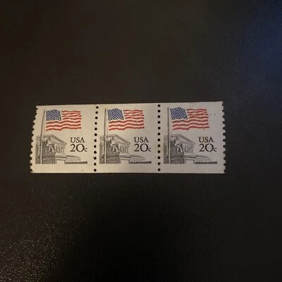 US Stamp Scott# 1895 Flag PNC#11 1981 Row Of 3 Unused - Image 1 of 4