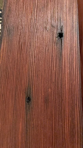 4’ reclaimed redwood beam shelf or mantel Cover