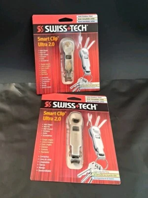 Herramienta de cuidado personal múltiple Swiss+Tech CLIP INTELIGENTE Ultra 2.0 LLAVERO CORTAÚÑAS 2 Foto 1 de 4