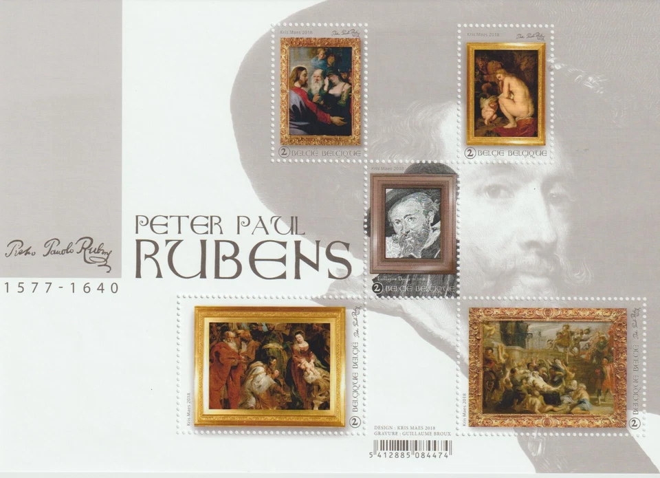 Bélgica - Hoja - 2018 - COB BL262** - Pintor Peter Paul Rubens - MNH - Foto 1 de 1