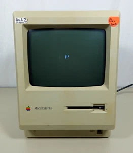 Vintage Apple Macintosh Plus 1MB M0001A Desktop Computer - Powers On / Bad Video - Picture 1 of 10