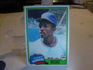 1981 Topps Baseball #145 - Mickey Rivers - Texas Rangers 81-277 - Picture 1 of 2