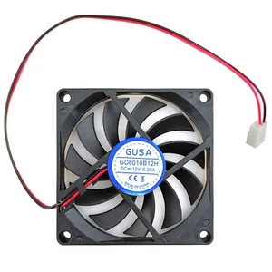 8cm ITX PC Case Fan 3200rpm 11dBA Ultra Silent Cooling 3pin Power Slim Cooler - Afbeelding 1 van 6
