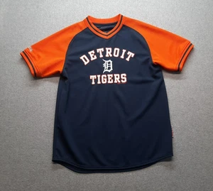 Stitches Detroit Tigers Shirt Herren M blau & orange, MLB Stickerei Logo Baseball - Bild 1 von 13
