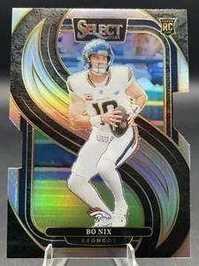 BO NIX (RC) Premier Level Silver Prizm Die-Cut #117 2024 Panini Select Broncos - Picture 1 of 5