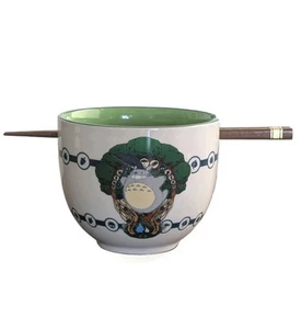 Studio Ghibli Totoro Ramen Schüssel mit Essstäbchen - Lizenzierte Keramik - Just Funky - Bild 1 von 7