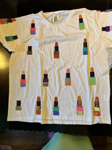 Camiseta Lápiz Labial Queen Of Sparkles Blanca XL TOTALMENTE NUEVA - Imagen 1 de 4