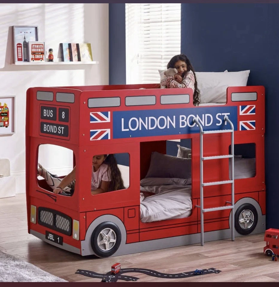 Julian Bowen London Bus Bunk Bed - Superb Condition - Image 1 of 1