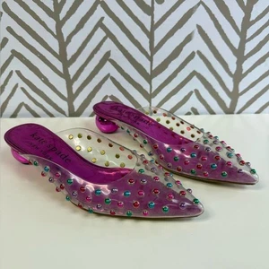 Kate Spade Honor Metallic Balled Heel Colorful Mule Size 9.5 - Picture 1 of 10
