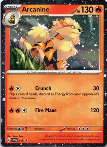 Pokemon Karte Scarlet & Violet Promo Arcanine 011 Cosmo Holo - Bild 1 von 1