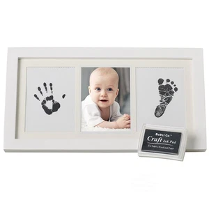 Beautiful Baby Handprint Kit & Footprint Photo Frame for Newborn Girls and Boys, - Picture 1 of 7