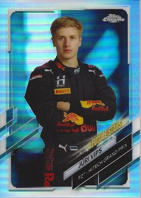 2021 Topps Chrome Formula 1 Refractors #69 Juri Vips FS - RAC - Image 1 of 2