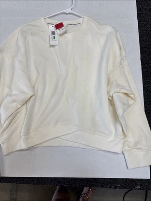 Calvin Klein White Sweatshirt Size Large  - Image 1 of 4