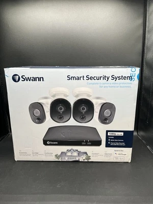 Swann Home 4-Camera 4-Channel HD Smart Security System - Image 1 of 4