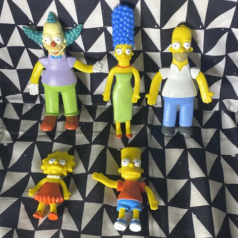 NJ Croce The Simpsons  SIMPSON Vintage Bendable Rubber Figure Toy 2002 Lot 5 Cover