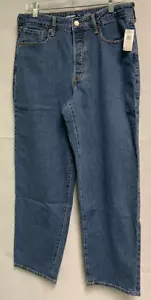 Old Navy Women's Sz 12 High Rise O.G. Loose Fit Button Closure Medium Wash Jeans - Picture 1 of 3