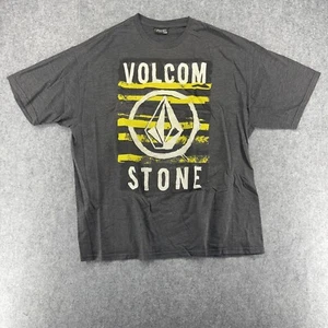 Volcom Shirt Mens XXL XX-Large Gray Short Sleeve Logo Cotton Casual Crew Neck - Picture 1 of 4