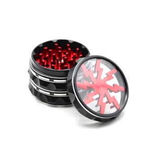 4 Layers 63mm Lightning Drum Grinder Aluminum Alloy Dry Spice Herb Smoke Crusher - Picture 1 of 8