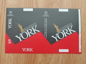 opened empty cigarette soft pack--84 mm-Austria-York