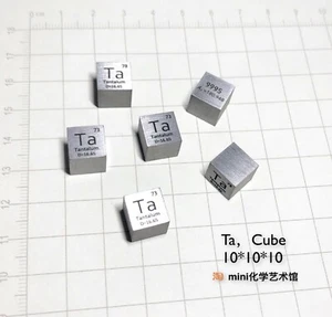 1 Piece 99.95% High Purity TANTALUM Ta 10mm Cube Carved Element Periodic Table - Picture 1 of 4