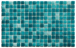Mosaico in vetro pressato su rete per piscina 32.5x51.5 - Bahamas pool matt - Picture 1 of 12