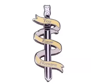 Game of Thrones - Sword and Banner " You Know Nothing" enamel pin- Free AU Post - Bild 1 von 1