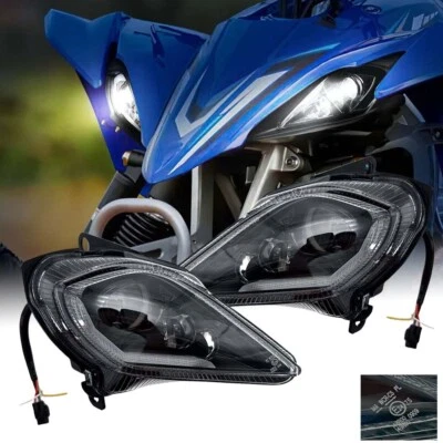 For 2006-2023 YAMAHA YFZ 450 RAPTOR 350 700 700R LED Headlights Set Head Lamps - Image 1 of 4