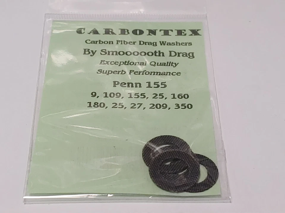 3 Vintage Penn NOS Leather Drag Washers # 6-155 Fits Multiple Reels