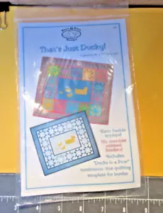 NIP~2001 That's Just Ducky! Baby Quilt Pattern-41"x49"-Cute-PeaceByPiece Designs - Picture 1 of 2