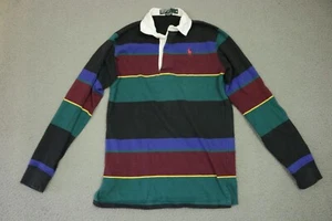 Vintage Polo Ralph Lauren  Button Up Shirt Boys Size Medium Stripped Made USA - Picture 1 of 10