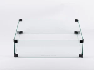 EV Fires 19" Quadratisch Hartglas Windschutz Flammenschutz für Feuerstellentische - Bild 1 von 4