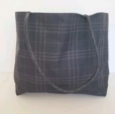 BURBERRY BLUE LABEL Bolso de Mano Cartera Bolso Lona Mediano Nova Check Negro Rosa Foto 1 de 4