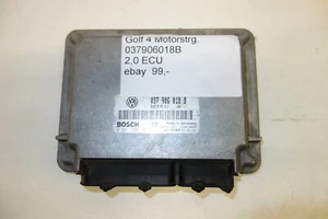 VW Golf 4 Motorsteuergerät 2,0 ECU 037906018B Bosch 0261206761 - Picture 1 of 2