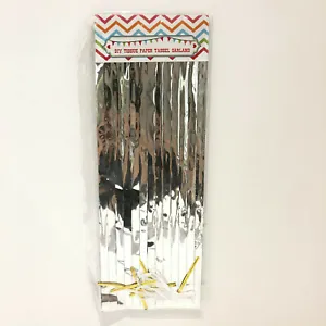 Brand New Silver Balloon Tails / Tassels - Pack of 5 - Picture 1 of 2