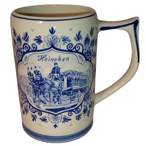 Delft Blue Heineken Beer Stein - Handwork Made in Holland - Picture 1 of 8
