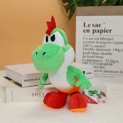 9" Super Mario Bros Paper Mario Soft Plush Yoshi Kid Stuffed Doll Toys Kid Gifts - Image 1 of 4