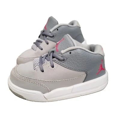 Nike Air Jordan Flight Origin 3 Niño Pequeño 7C Gris Rosa Zapatos de Bebé 820252-009 Foto 1 de 4