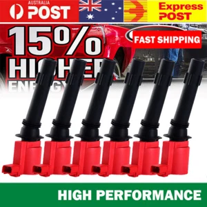6 X IGNITION COILS PACK FOR FORD BA BF FG FALCON FAIRLANE FAIRMONT XR6 TERRITORY - Picture 1 of 14