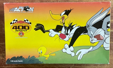 Action Collectables Monte Carlo 400 Rematch Hauler Looney Tunes 1:64 Scale Open Cover