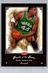2005-06 Fleer Greats of the Game Sam Perkins #78 2 Lot HOF - Picture 1 of 4