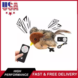 Bird Cat Toy Simulated Chirping Bird Interactive Cat Toy Rechargeable Flapping . - Picture 1 of 9