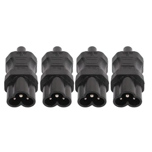 4x IEC320 C6 To IEC320 C5 Power Adapter IEC320 C6 To C5 Power Cord Adapter C NEW - Afbeelding 1 van 12