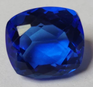 AA+++ Blue Tanzanite Cushion Cut 19.60 Ct. Loose Gemstone Gift for Women/Her - Picture 1 of 7