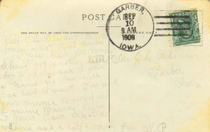 Iowa Garber 1908 4a-bar PC algo de desgaste de borde. - Imagen 1 de 1