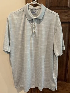 Chaps 78 golf men’s large golf polo white/silver gray color - Picture 1 of 4