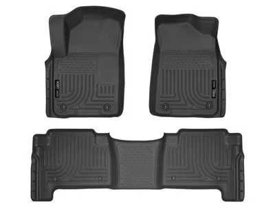 Husky Weatherbeater Mats Fit Var 2010-2018 QX56,QX80,Armada,Patrol Frt/2nd Black Foto 1 de 4