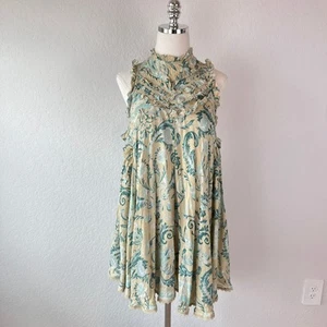 Spell & The Gypsy Aurora Tunic Dress size XXS Boho Green - Picture 1 of 10