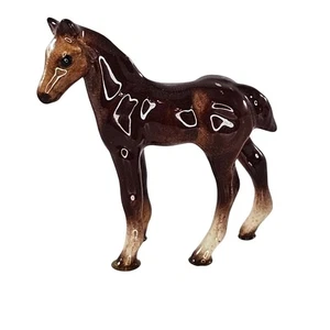 Hagen Renaker Postage Stamp Appaloosa Chestnut Foal Miniature Figurine - Picture 1 of 8