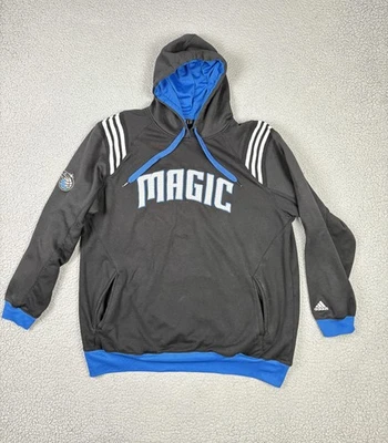 Orlando Magic Hoodie Mens XL Black NBA Basketball Pullover Sweatshirt Adidas - Image 1 of 4